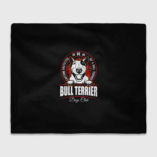 Плед Бультерьер Bull Terrier / 3D-Велсофт – фото 1
