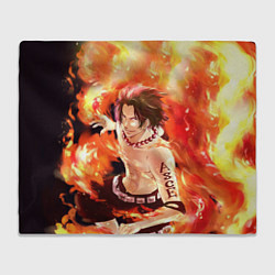 Плед флисовый ONE PIECE ASCE HERO, цвет: 3D-велсофт