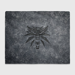 Плед флисовый THE WITCHER LOGO STONE, цвет: 3D-велсофт