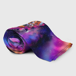Плед флисовый Бумбокс в космосе, цвет: 3D-велсофт — фото 2
