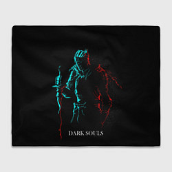 Плед флисовый Dark Souls NEON Силуэт, цвет: 3D-велсофт