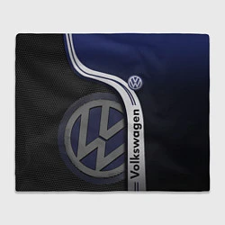 Плед флисовый Volkswagen Фольксваген, цвет: 3D-велсофт