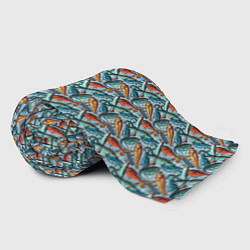 Плед флисовый Приманки Рыболовные, цвет: 3D-велсофт — фото 2