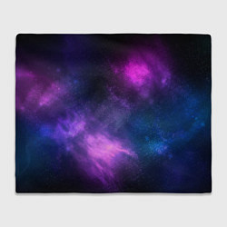 Плед флисовый Космос Galaxy, цвет: 3D-велсофт