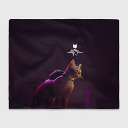 Плед флисовый Stray Боевой котик, цвет: 3D-велсофт
