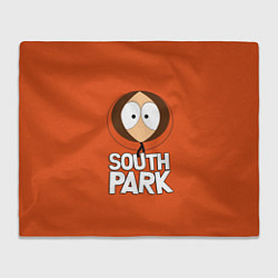 Плед флисовый Южный парк Кенни South Park, цвет: 3D-велсофт