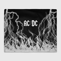 Плед флисовый ACDC Fire, цвет: 3D-велсофт