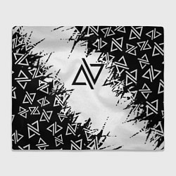 Плед флисовый Адель певица паттерн, цвет: 3D-велсофт