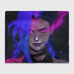 Плед флисовый League Of Legends Arcane ДЖИНКС Jinx Powder, цвет: 3D-велсофт