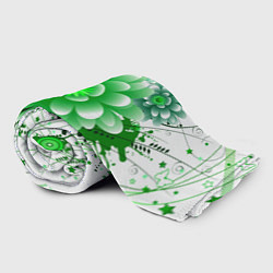 Плед флисовый Яркая пышная летняя зелень, цвет: 3D-велсофт — фото 2