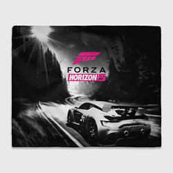 Плед флисовый Forza Horizon 5 - night race, цвет: 3D-велсофт