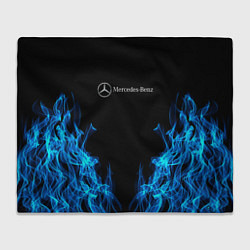 Плед флисовый Mercedes-Benz Fire, цвет: 3D-велсофт