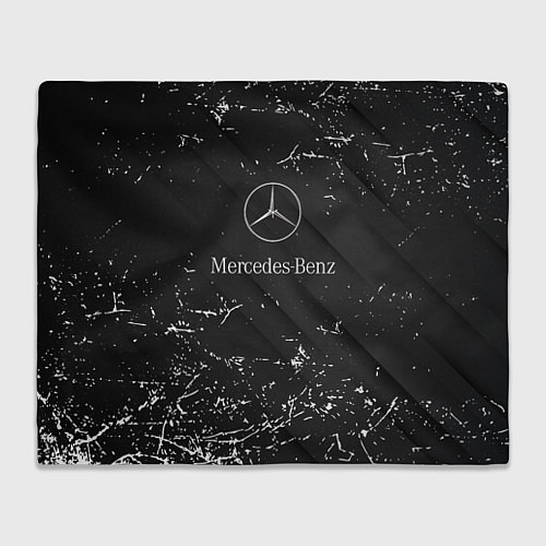 Плед Mercedes-Benz штрихи black / 3D-Велсофт – фото 1