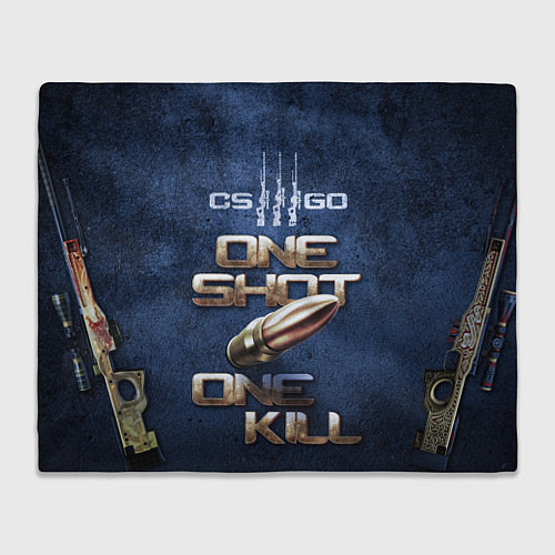 Плед One Shot One Kill CS GO / 3D-Велсофт – фото 1