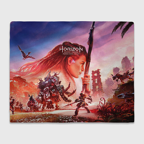 Плед Horizon Forbidden West game poster / 3D-Велсофт – фото 1