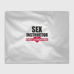 Плед флисовый Секс Инструктор SEX INSTRUCTOR, цвет: 3D-велсофт