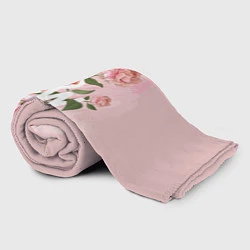 Плед флисовый Pink Flower, цвет: 3D-велсофт — фото 2
