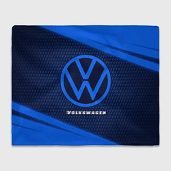 Плед флисовый VOLKSWAGEN Volkswagen Абстракция, цвет: 3D-велсофт