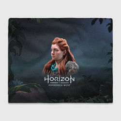 Плед флисовый Элой Aloy Horizon Forbidden West, цвет: 3D-велсофт