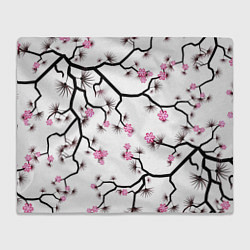 Плед флисовый Цветущий шиповник, цвет: 3D-велсофт