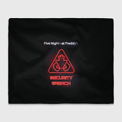 Плед флисовый Five Nights at Freddys: Security Breach logo, цвет: 3D-велсофт