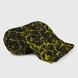 Плед флисовый Yellow Ripple Желтая Рябь, цвет: 3D-велсофт — фото 2