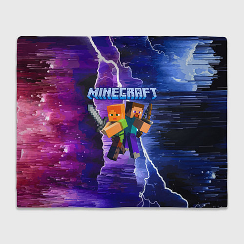 Плед Minecraft Neon / 3D-Велсофт – фото 1