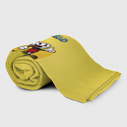Плед флисовый Cuphead and Mugman Чашечки, цвет: 3D-велсофт — фото 2