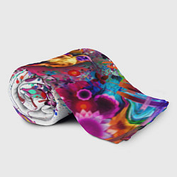 Плед флисовый Колибри Floral Pattern, цвет: 3D-велсофт — фото 2