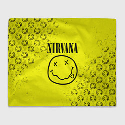 Плед флисовый NIRVANA лого, цвет: 3D-велсофт