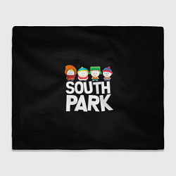 Плед флисовый Южный парк мультфильм - персонажи, цвет: 3D-велсофт