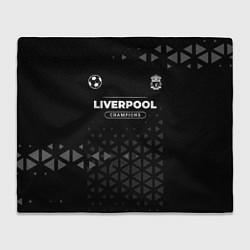 Плед флисовый Liverpool Форма Champions, цвет: 3D-велсофт