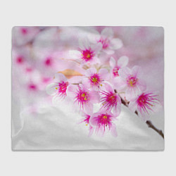 Плед флисовый Цвет сакуры, цвет: 3D-велсофт