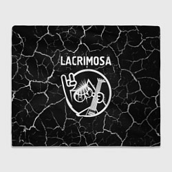 Плед флисовый Lacrimosa КОТ Трещины, цвет: 3D-велсофт