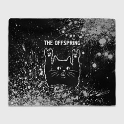 Плед флисовый The Offspring Rock Cat, цвет: 3D-велсофт