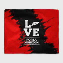 Плед флисовый Forza Horizon Love Классика, цвет: 3D-велсофт