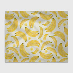 Плед флисовый Банановый Рай Лета, цвет: 3D-велсофт
