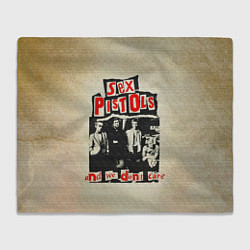 Плед флисовый We Dont Care - Sex Pistols, цвет: 3D-велсофт