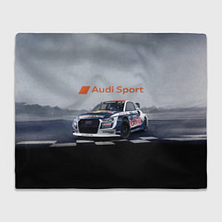 Плед флисовый Ауди Спорт Гоночная команда Audi sport Racing team, цвет: 3D-велсофт