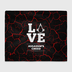 Плед флисовый Assassins Creed Love Классика, цвет: 3D-велсофт