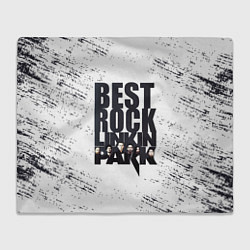 Плед флисовый Linkin Park BEST ROCK, цвет: 3D-велсофт