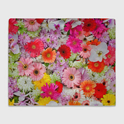 Плед флисовый BEAUTIFUL FLOWERS, цвет: 3D-велсофт