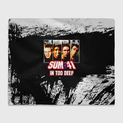 Плед флисовый In Too Deep - Sum 41, цвет: 3D-велсофт