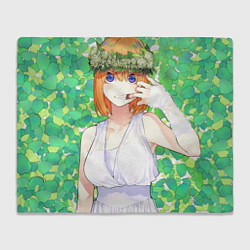 Плед флисовый Ёцуба Накано, цвет: 3D-велсофт