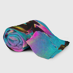 Плед флисовый Multicolored vanguard glitch, цвет: 3D-велсофт — фото 2