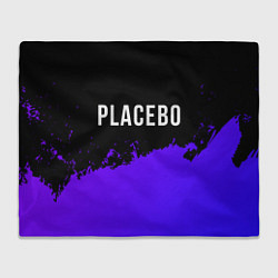 Плед флисовый Placebo Purple Grunge, цвет: 3D-велсофт