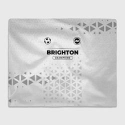 Плед флисовый Brighton Champions Униформа, цвет: 3D-велсофт