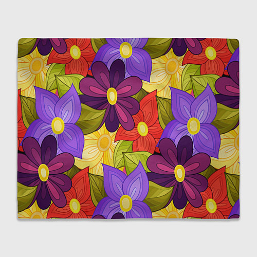 Плед MULTICOLORED PANSIES / 3D-Велсофт – фото 1