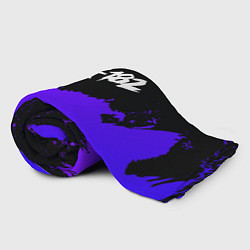 Плед флисовый Blink 182 Purple Grunge, цвет: 3D-велсофт — фото 2