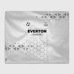 Плед флисовый Everton Champions Униформа, цвет: 3D-велсофт